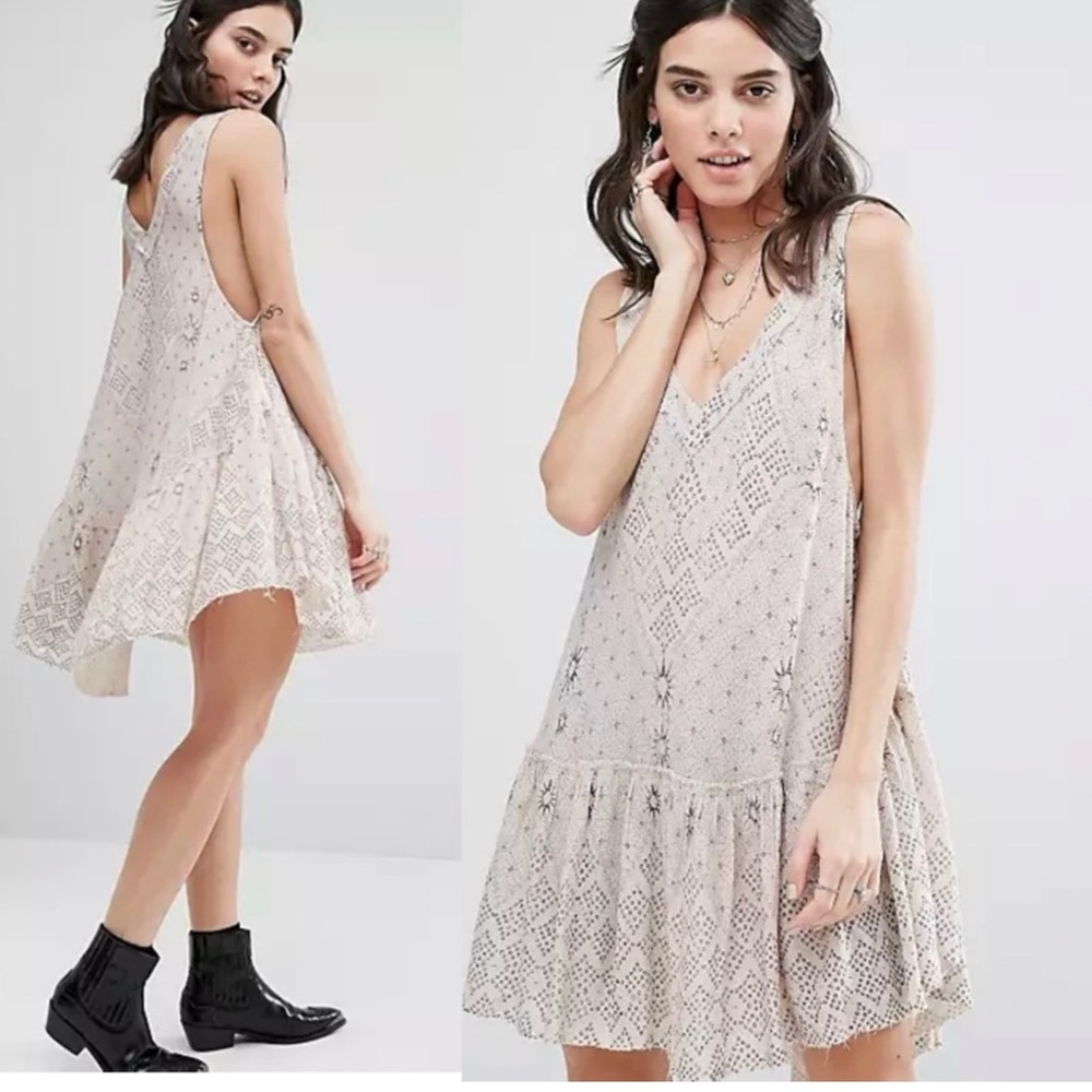 NWT Intimately Free People Say It With Layers Slip Dress Size Medium High Low